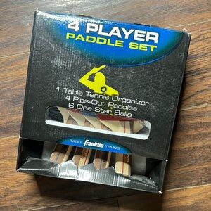 Franklin 4 Player Table Tennis Paddle Set